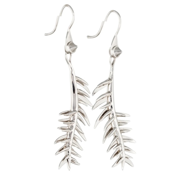 Eddie Borgo Frond Drop Earrings Gold Color - Picture 5 of 6